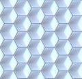 Seamles hexagonal abstract background 3D