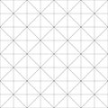 Seamlesly repeatable diagonal, oblique, slanting lines graph paper pattern. Slope, skew grid, mesh. Draft, drawing, plotting paper