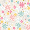 Seamless abstrac floral background