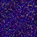 Seamless background, serpentine and confetti