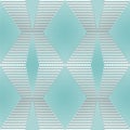 Seamless abstract background with metallic zigzag patterns, 3d optical art illusion Royalty Free Stock Photo