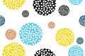 Seamless, abstract background pattern made with dotted circles Royalty Free Stock Photo