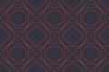 Seamless, abstract background pattern made with lines forming rhombus and circles Royalty Free Stock Photo