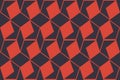 Seamless, abstract background pattern made with rhomboidal geometric shapes.
