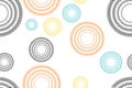 Seamless, abstract background pattern made with short lines forming circles Royalty Free Stock Photo