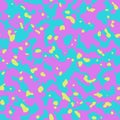 Seamless abstract bio pattern. with organic forms and neon colors