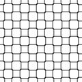 Seamless abstract black and white rounded square grid pattern background design - geometric vector illustration Royalty Free Stock Photo