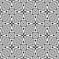 Black and white seamless pattern geometrical lining. Background, squares. Royalty Free Stock Photo