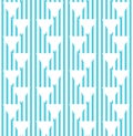 Seamless abstract blue striped triangles pattern