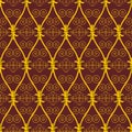 Seamless abstract brown orient pattern