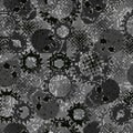 Seamless abstract camouflage pattern with skulls. Pixel retro effect. Royalty Free Stock Photo