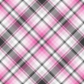 Seamless abstract colorful checkered pink-gray-white pattern