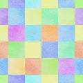 Seamless abstract colorful watercolor squares background