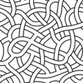 Seamless abstract complex maze, labyrinth path