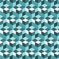 Seamless, abstract cube pattern. Colorful design, geometric