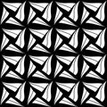 Seamless Abstract Cubes Pattern. Hand drawn geometric tile . Vector Black and white elements. Royalty Free Stock Photo