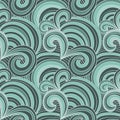 Seamless abstract curl pattern