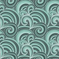 Seamless abstract curl pattern