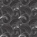 Seamless abstract curl pattern