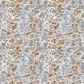 Seamless abstract curly wave pattern