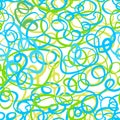 Seamless abstract curly wave pattern