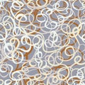 Seamless abstract curly wave pattern