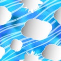 Seamless abstract 3D white spheric background Royalty Free Stock Photo