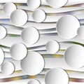 Seamless abstract 3D white spheric background Royalty Free Stock Photo