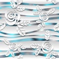Seamless abstract 3D white spheric background Royalty Free Stock Photo