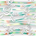 Seamless abstract 3D white spheric background Royalty Free Stock Photo