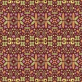 Seamless Abstract Decorative Brown Pattern