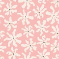 Seamless abstract floral form pattern Royalty Free Stock Photo