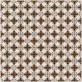 Seamless abstract floral pattern, brown and white ornamen Royalty Free Stock Photo