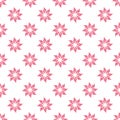 Seamless abstract floral or star pattern. Modern vector graphic. Geometric flower ornament. Ornament can be used for gift wrapping Royalty Free Stock Photo