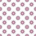 Seamless abstract floral or star pattern. Modern vector graphic. Geometric flower ornament. Ornament can be used for Royalty Free Stock Photo