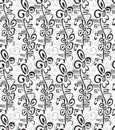 Seamless abstract flourish wallpaper