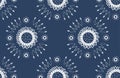 Seamless Abstract Flower Pattern Background