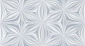 Abstract White Geometric Pattern with 3D Relief Royalty Free Stock Photo