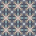 Seamless abstract geometric floral multicolor surface pattern Royalty Free Stock Photo