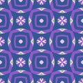Seamless abstract geometric floral pattern. Great for fashion design and house interior design. Ornament for tapestry, carpet,