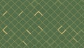 Seamless abstract geometric pattern background with gold diamond grid on green color Royalty Free Stock Photo