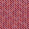 Seamless abstract geometric pattern. Chevron design with red rectangles on a white background. Multicolored trendy texture. Royalty Free Stock Photo