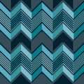 Seamless pattern of corrugated zigzag with dots