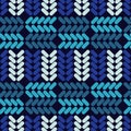 Seamless abstract geometric pattern. Knitted texture of braids. The texture of the strips.