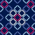 Seamless abstract geometric pattern. Mosaic texture. Chain texture. Brushwork. Hand hatching. Scribble texture.