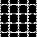 Seamless abstract geometric pattern. Mosaic texture. Chain texture. Brushwork. Hand hatching. Scribble texture.