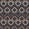 Seamless abstract geometric pattern. Mosaic texture. Chain texture. Brushwork. Hand hatching. Scribble texture.