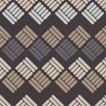 Seamless abstract geometric pattern. Texture of strips and rhombuses. Royalty Free Stock Photo