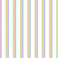 Seamless abstract geometric pattern with vertical lines made of dots. Colorful stripy vector illustration.
