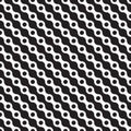 Seamless abstract geometric wave and dot pattern. Royalty Free Stock Photo